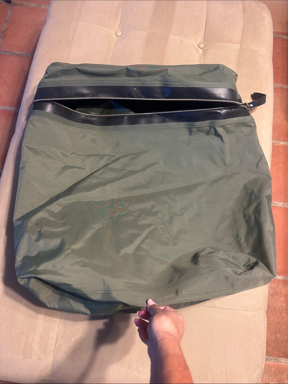 USIA green large military waterproof bag